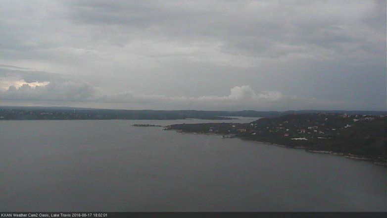 Lake Travis webcam, August 17, 2016 5:15 PM CT