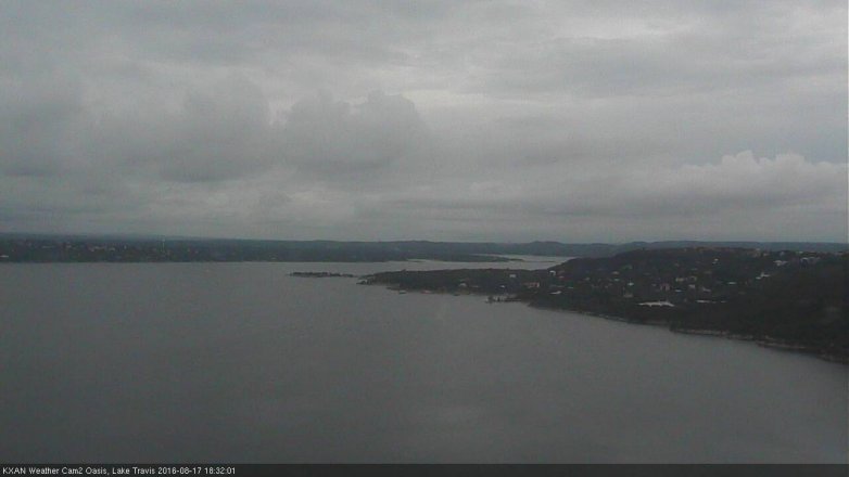 Lake Travis webcam, August 17, 2016 5:35 PM CT
