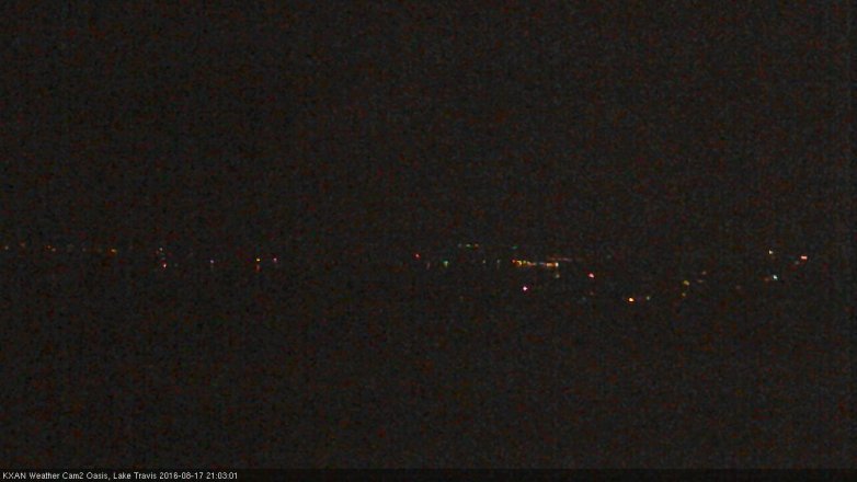 Lake Travis webcam, August 17, 2016 8:10 PM CT