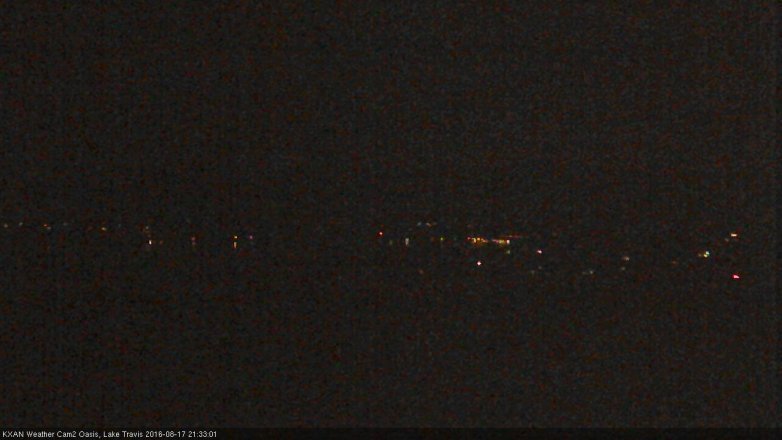Lake Travis webcam, August 17, 2016 8:40 PM CT