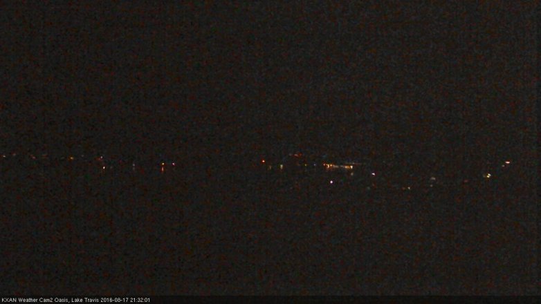 Lake Travis webcam, August 17, 2016 8:45 PM CT