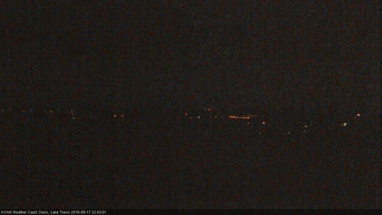 Lake Travis webcam, August 17, 2016 9:10 PM CT