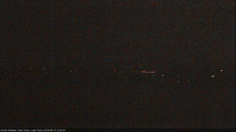 Lake Travis webcam, August 17, 2016 10:20 PM CT