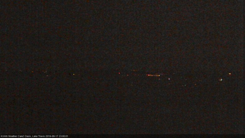 Lake Travis webcam, August 17, 2016 10:25 PM CT