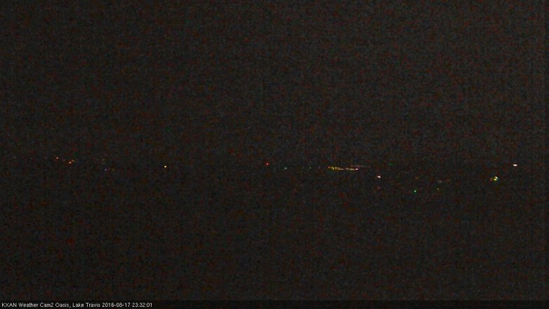 Lake Travis webcam, August 17, 2016 10:35 PM CT