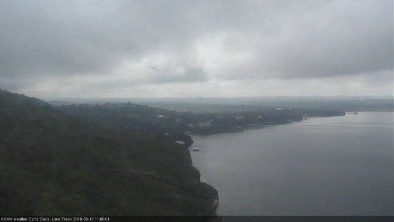 Lake Travis webcam, August 18, 2016 10:20 AM CT