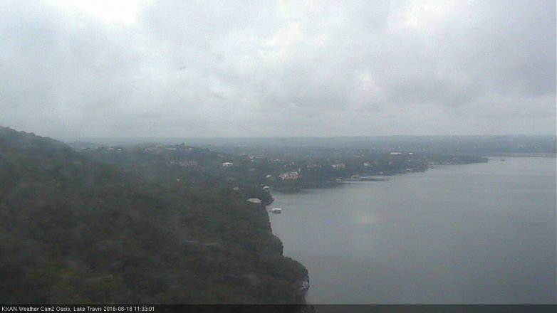 Lake Travis webcam, August 18, 2016 10:45 AM CT