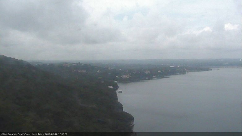 Lake Travis webcam, August 18, 2016 11:05 AM CT