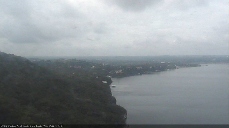 Lake Travis webcam, August 18, 2016 11:35 AM CT