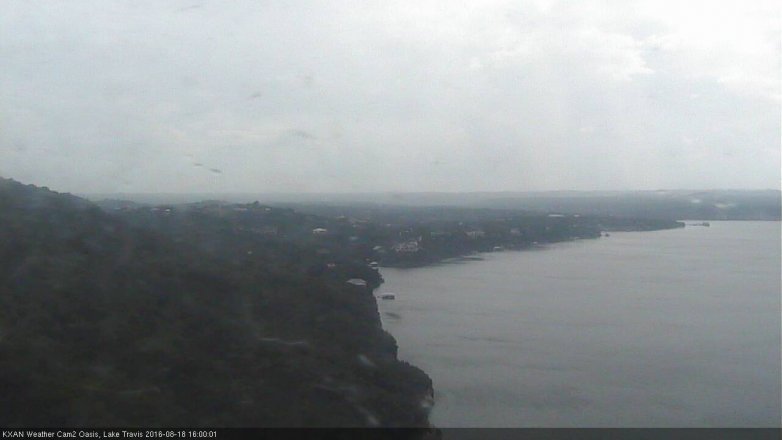 Lake Travis webcam, August 18, 2016 3:05 PM CT