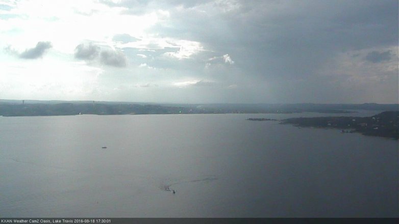 Lake Travis webcam, August 18, 2016 4:50 PM CT
