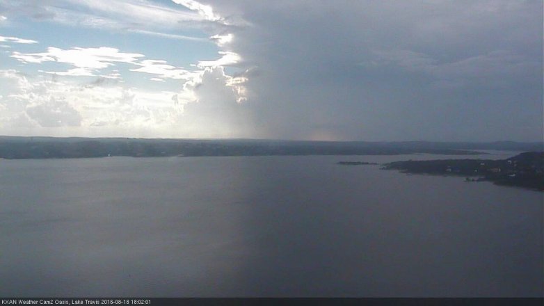 Lake Travis webcam, August 18, 2016 5:25 PM CT