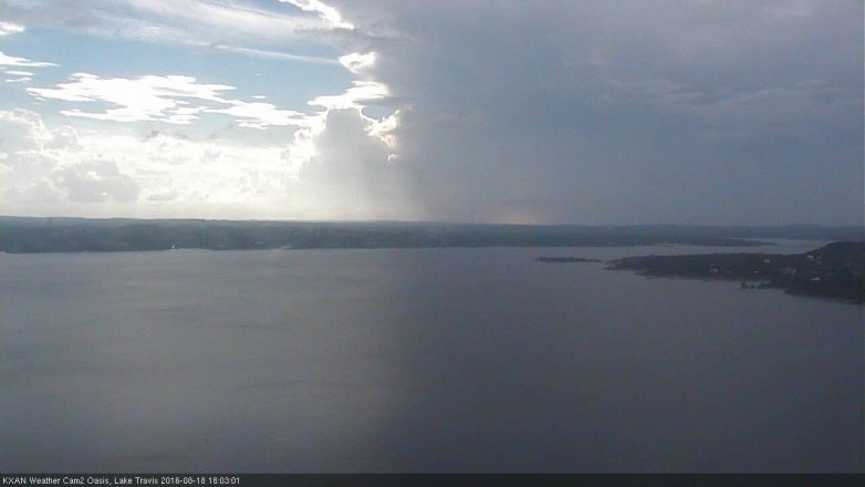 Lake Travis webcam, August 18, 2016 5:30 PM CT