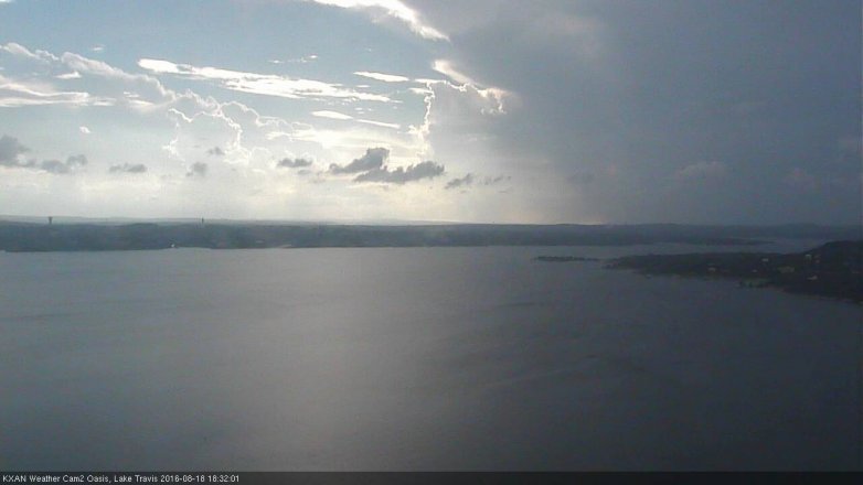 Lake Travis webcam, August 18, 2016 5:35 PM CT