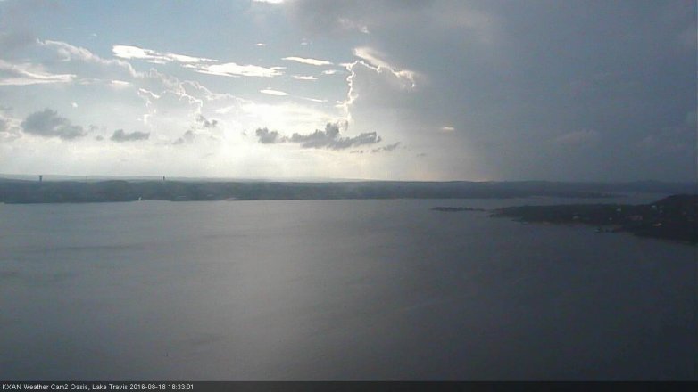 Lake Travis webcam, August 18, 2016 5:55 PM CT