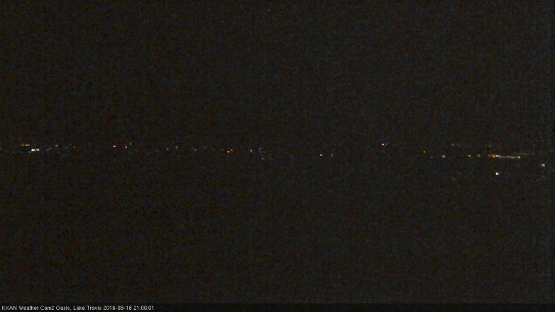 Lake Travis webcam, August 18, 2016 8:25 PM CT