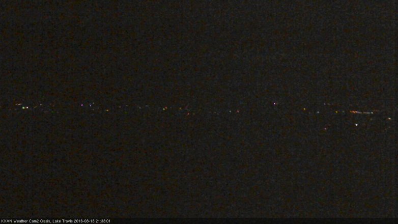 Lake Travis webcam, August 18, 2016 9:05 PM CT