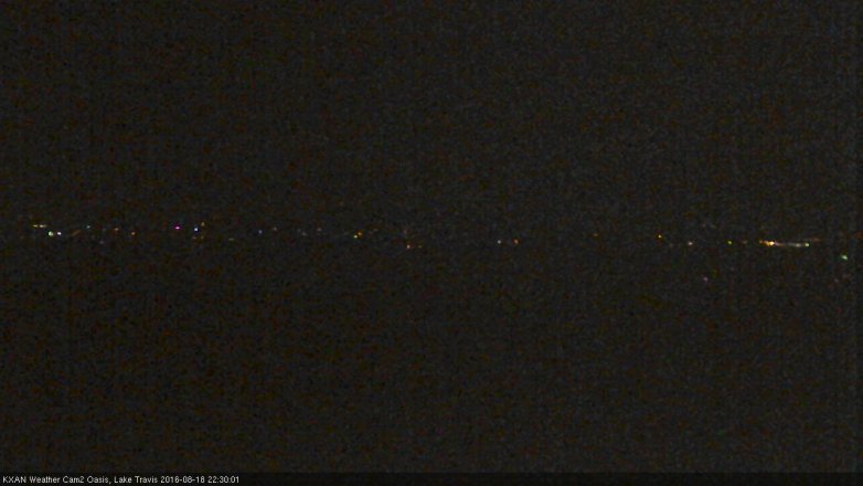 Lake Travis webcam, August 18, 2016 9:35 PM CT
