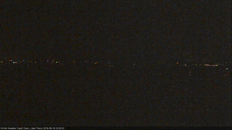 Lake Travis webcam, August 18, 2016 10:20 PM CT