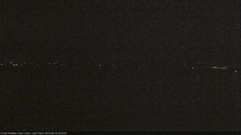 Lake Travis webcam, August 18, 2016 10:35 PM CT