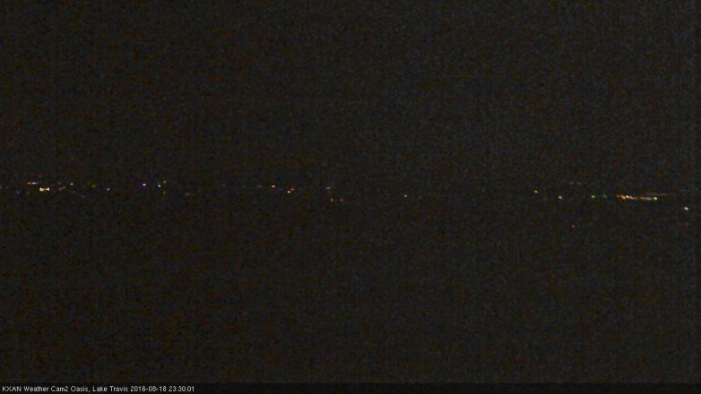 Lake Travis webcam, August 18, 2016 10:40 PM CT