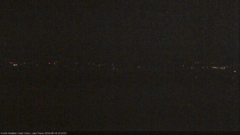 Lake Travis webcam, August 18, 2016 10:45 PM CT