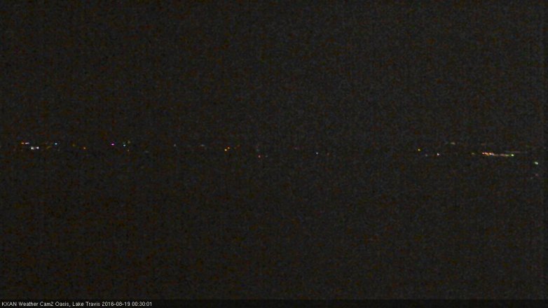 Lake Travis webcam, August 18, 2016 11:50 PM CT
