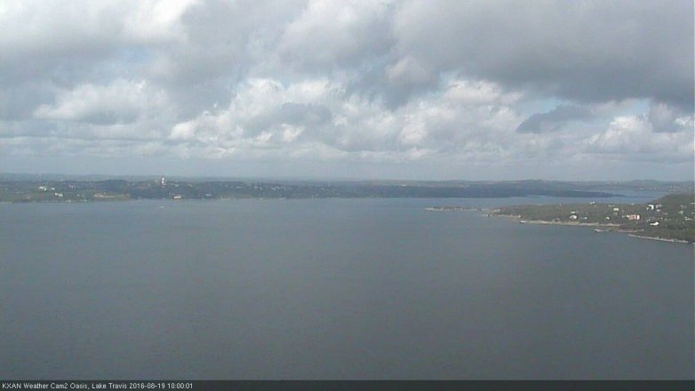 Lake Travis webcam, August 19, 2016 9:10 AM CT