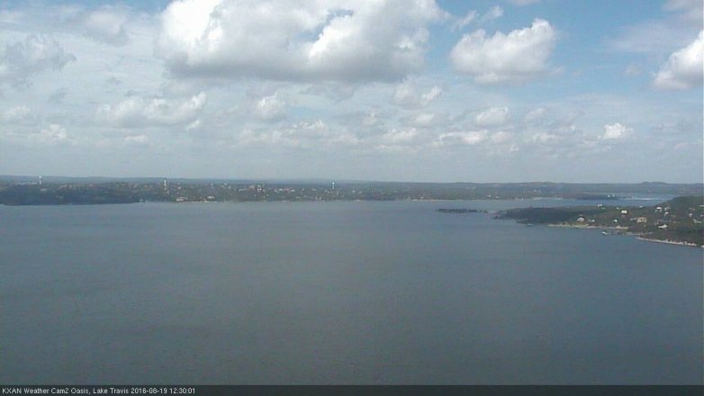 Lake Travis webcam, August 19, 2016 11:35 AM CT