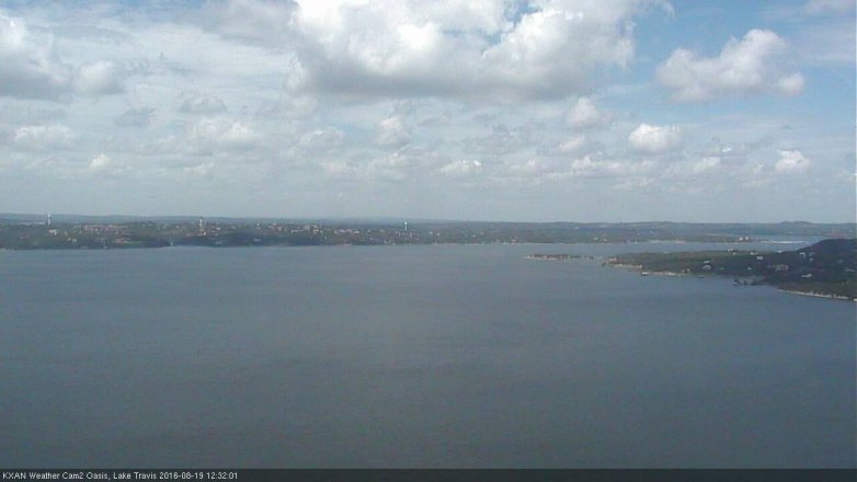 Lake Travis webcam, August 19, 2016 11:55 AM CT