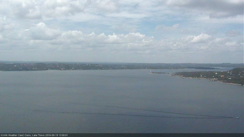 Lake Travis webcam, August 19, 2016 12:15 PM CT