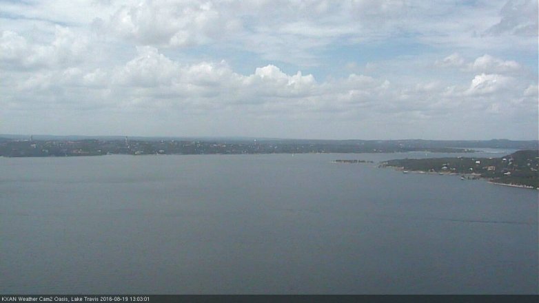 Lake Travis webcam, August 19, 2016 12:30 PM CT