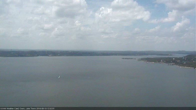 Lake Travis webcam, August 19, 2016 12:55 PM CT
