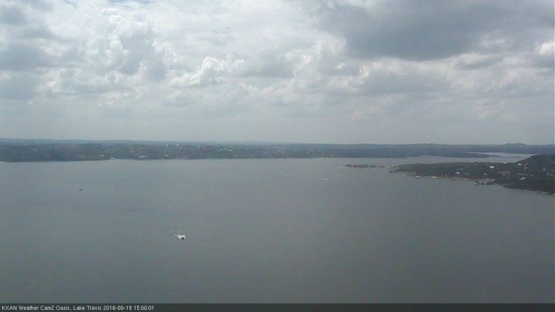 Lake Travis webcam, August 19, 2016 2:25 PM CT