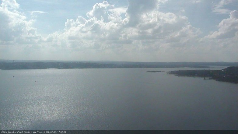 Lake Travis webcam, August 19, 2016 4:10 PM CT