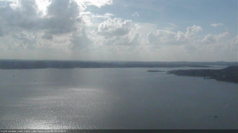 Lake Travis webcam, August 19, 2016 4:55 PM CT