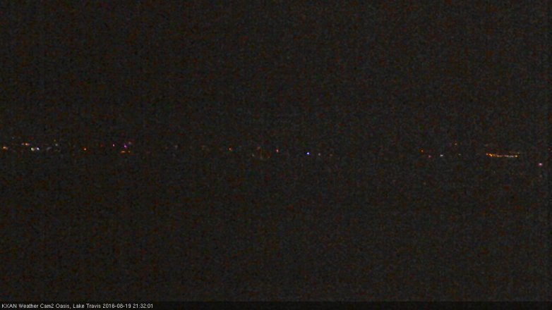 Lake Travis webcam, August 19, 2016 9:00 PM CT
