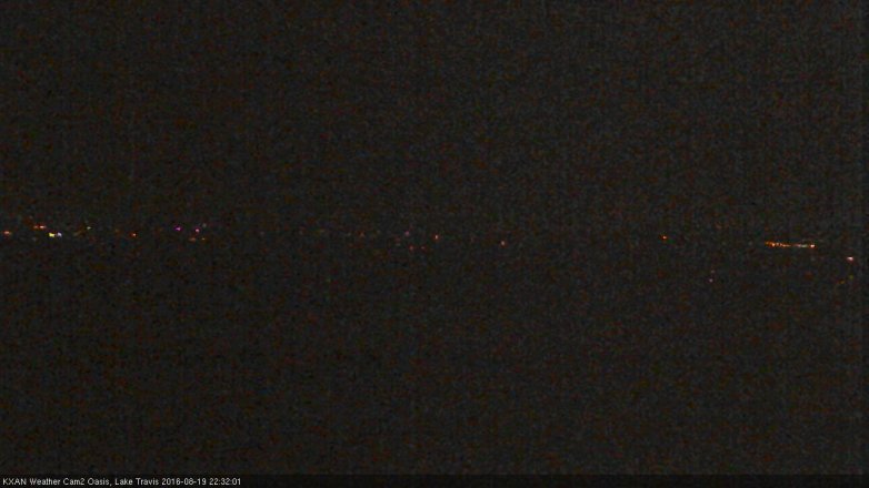 Lake Travis webcam, August 19, 2016 9:35 PM CT