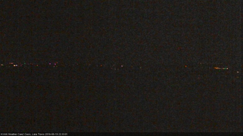 Lake Travis webcam, August 19, 2016 9:50 PM CT