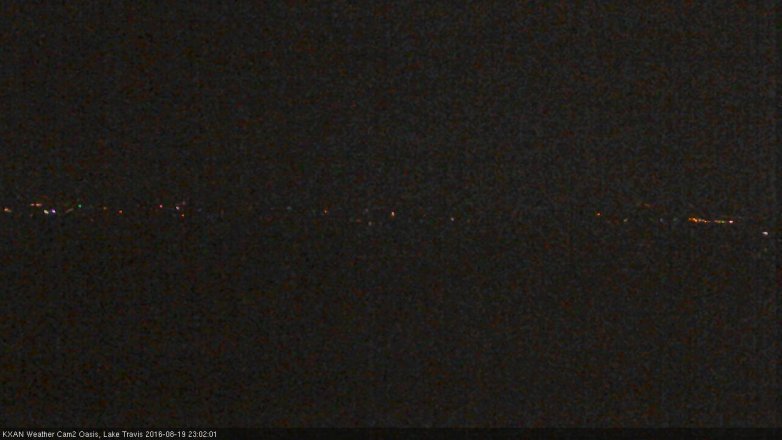 Lake Travis webcam, August 19, 2016 10:15 PM CT