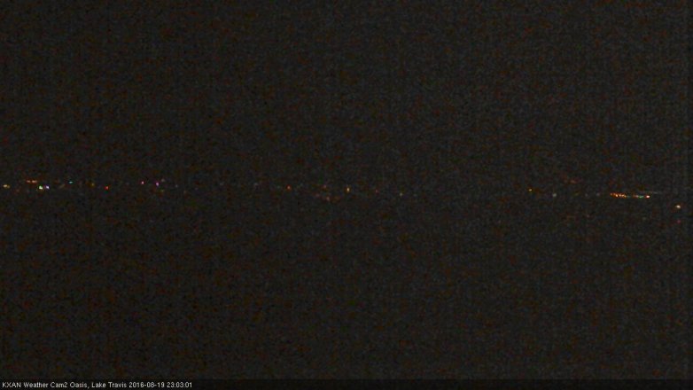 Lake Travis webcam, August 19, 2016 10:25 PM CT