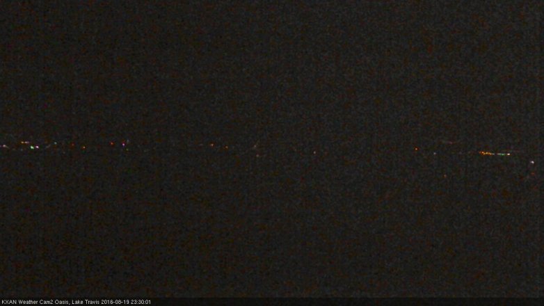 Lake Travis webcam, August 19, 2016 11:00 PM CT