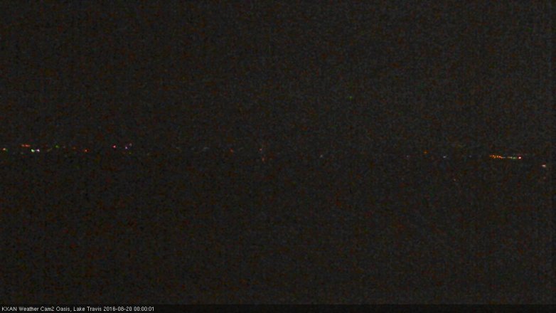 Lake Travis webcam, August 19, 2016 11:25 PM CT