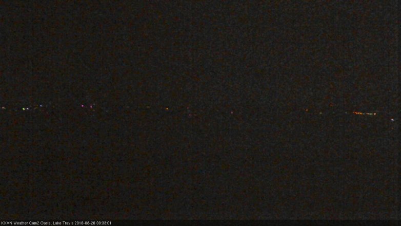 Lake Travis webcam, August 19, 2016 11:50 PM CT