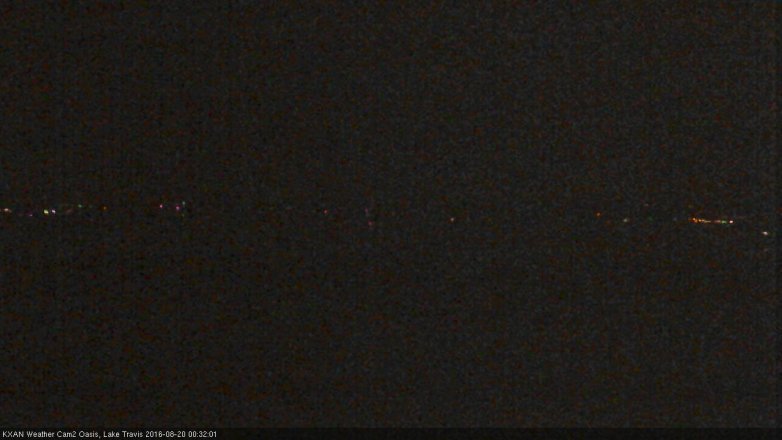 Lake Travis webcam, August 19, 2016 11:55 PM CT