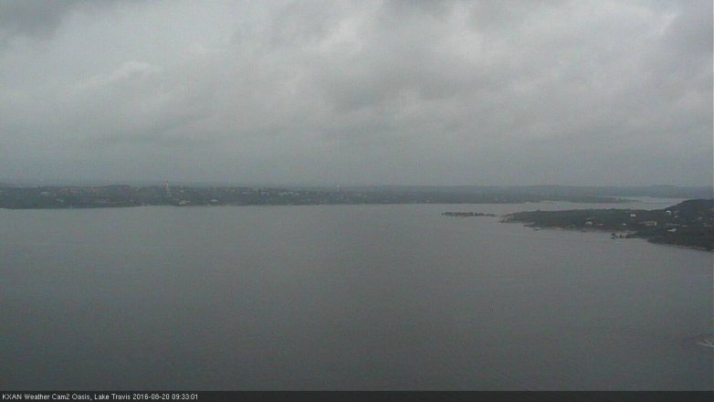 Lake Travis webcam, August 20, 2016 9:00 AM CT
