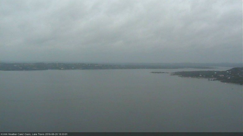 Lake Travis webcam, August 20, 2016 9:55 AM CT