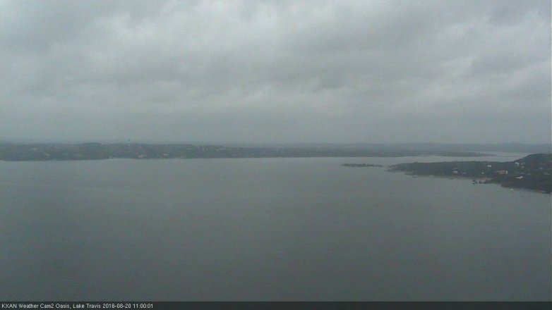 Lake Travis webcam, August 20, 2016 10:20 AM CT