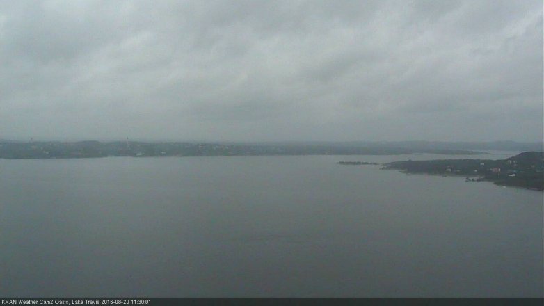 Lake Travis webcam, August 20, 2016 10:35 AM CT