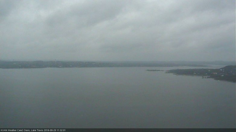 Lake Travis webcam, August 20, 2016 10:40 AM CT